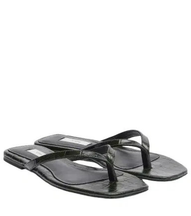 TOTEME Croc-effect leather thong sandals | Thumbnail 1 TOTEME Croc-effect leather thong sandals | Thumbnail 1