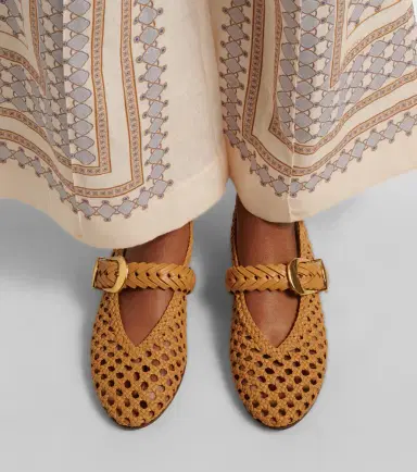 Zimmermann Alchemy woven leather Mary Jane flats | Thumbnail 5