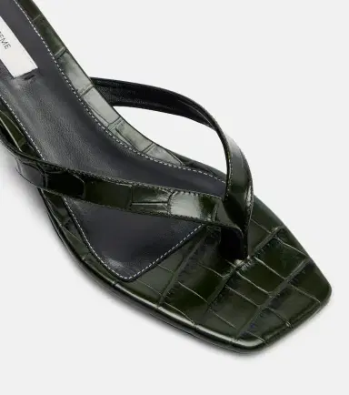 TOTEME Croc-effect leather thong sandals | Thumbnail 4 TOTEME Croc-effect leather thong sandals | Thumbnail 4