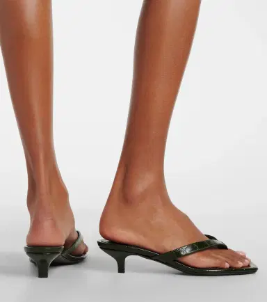 TOTEME Croc-effect leather thong sandals | Thumbnail 6 TOTEME Croc-effect leather thong sandals | Thumbnail 6