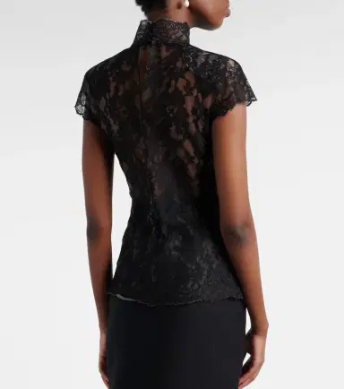 Valentino Cotton-blend top | Thumbnail 4 Valentino Cotton-blend top | Thumbnail 4