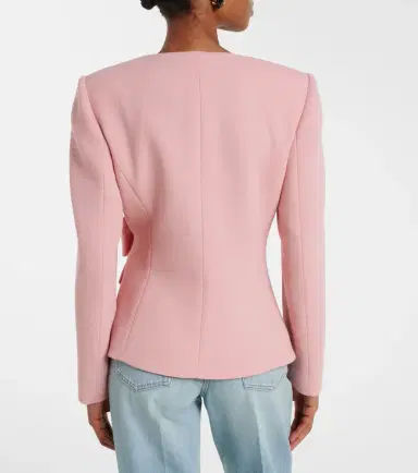 Valentino Bow-detail virgin wool crêpe jacket | Thumbnail 2