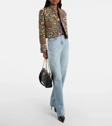 Valentino Lace-trimmed lamé top | Thumbnail 2 Valentino Lace-trimmed lamé top | Thumbnail 2