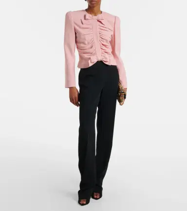 Valentino Virgin wool crêpe jacket | Thumbnail 2 Valentino Virgin wool crêpe jacket | Thumbnail 2