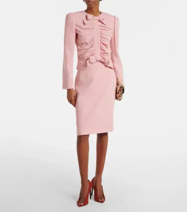 Valentino Virgin wool crêpe jacket | Thumbnail 3 Valentino Virgin wool crêpe jacket | Thumbnail 3