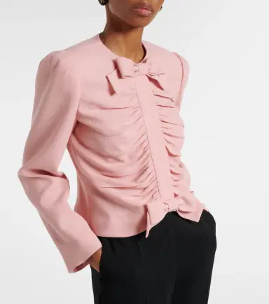 Valentino Virgin wool crêpe jacket | Thumbnail 7 Valentino Virgin wool crêpe jacket | Thumbnail 7