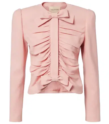 Valentino Virgin wool crêpe jacket | Thumbnail 1 Valentino Virgin wool crêpe jacket | Thumbnail 1