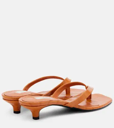 TOTEME Croc-effect leather thong sandals | Thumbnail 2 TOTEME Croc-effect leather thong sandals | Thumbnail 2
