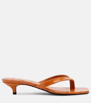 TOTEME Croc-effect leather thong sandals | Thumbnail 3 TOTEME Croc-effect leather thong sandals | Thumbnail 3