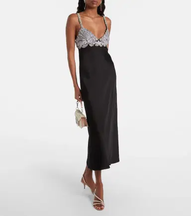 Valentino Embellished cady midi dress | Thumbnail 2