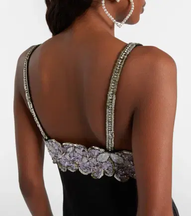 Valentino Embellished cady midi dress | Thumbnail 3