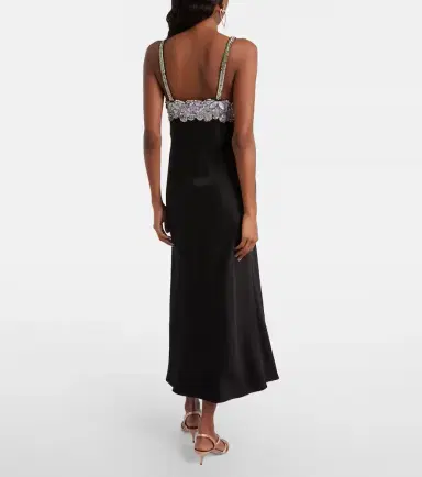 Valentino Embellished cady midi dress | Thumbnail 4