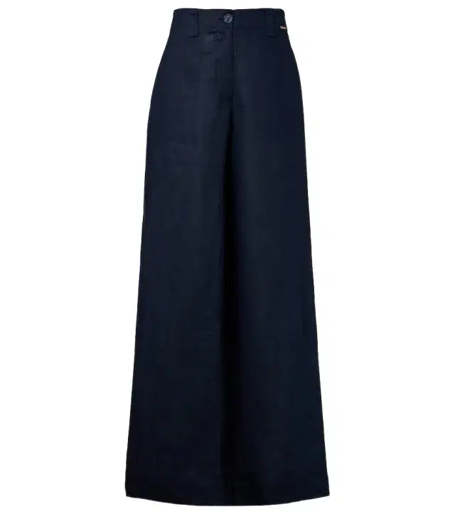 Melissa Odabash Serena linen wide-leg pants