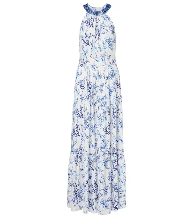 Isadora beaded maxi dress