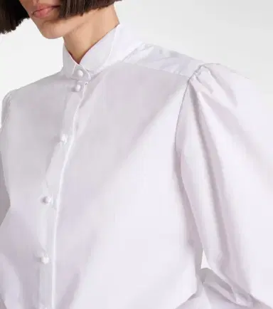 Valentino Embroidered cotton poplin blouse | Thumbnail 4
