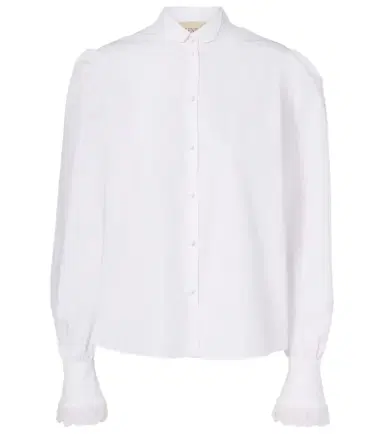 Valentino Embroidered cotton poplin blouse | Thumbnail 1