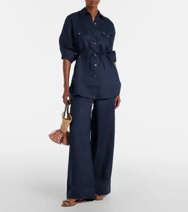 Melissa Odabash Ariel linen shirt | Thumbnail 3