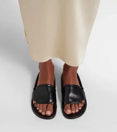 The Row Vivienne Slide leather sandals | Thumbnail 2