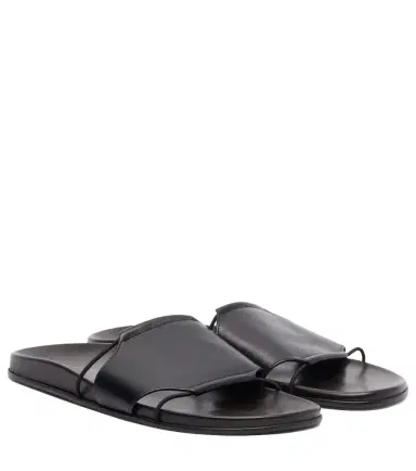 The Row Vivienne Slide leather sandals | Thumbnail 1