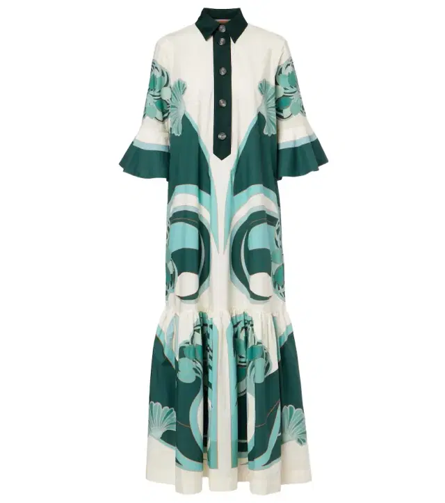 La DoubleJ Artemis printed cotton poplin shirt dress