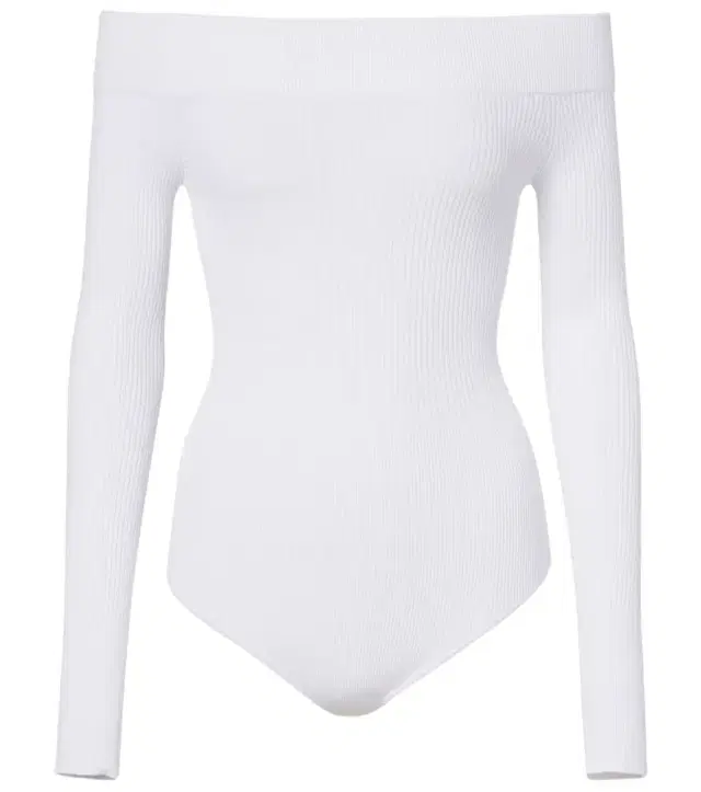 Alaia Alaïa Ribbed-knit off-shoulder bodysuit