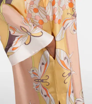 La DoubleJ Twin Flame printed silk twill maxi dress | Thumbnail 3