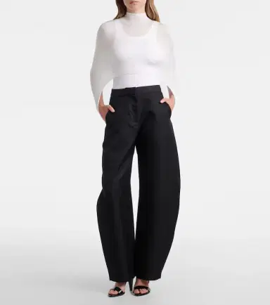 Alaïa Alaïa Knitted silk-blend top | Thumbnail 2