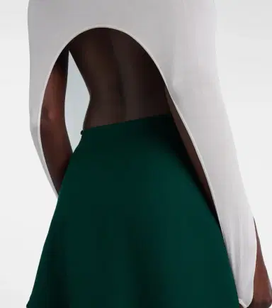 Alaïa Alaïa Knitted silk-blend top | Thumbnail 3