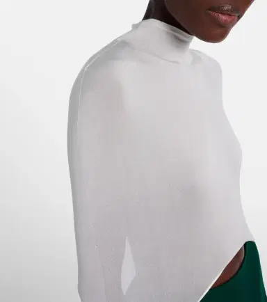 Alaïa Alaïa Knitted silk-blend top | Thumbnail 4