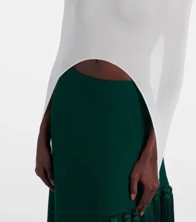 Alaïa Alaïa Knitted silk-blend top | Thumbnail 6