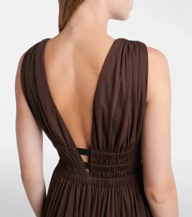 Alaïa Alaïa Deesse asymmetric jersey midi dress | Thumbnail 5