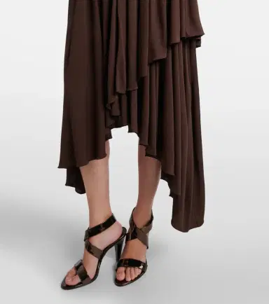 Alaïa Alaïa Deesse asymmetric jersey midi dress | Thumbnail 6