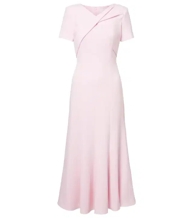 Draped cady midi dress