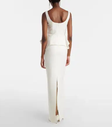 Roland Mouret Peplum crêpe gown | Thumbnail 2
