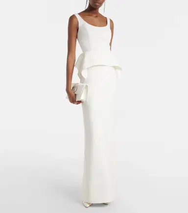 Roland Mouret Peplum crêpe gown | Thumbnail 4