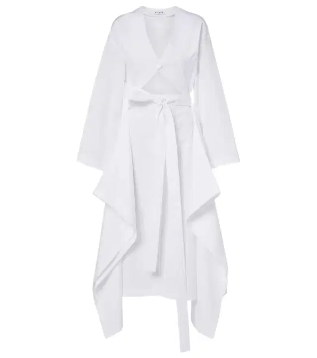 Alaia Alaïa Cutout cotton poplin midi dress