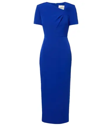Roland Mouret Draped crêpe midi dress | Thumbnail 1 Roland Mouret Draped crêpe midi dress | Thumbnail 1