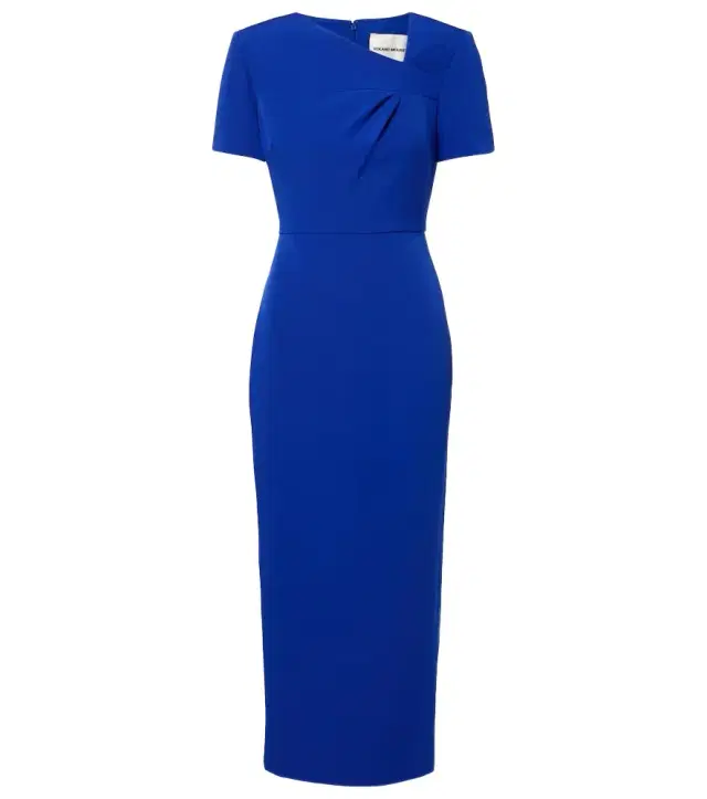 Roland Mouret Draped crêpe midi dress