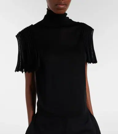 Alaïa Alaïa Semi-sheer turtleneck top | Thumbnail 2