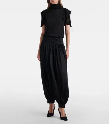Alaïa Alaïa Semi-sheer turtleneck top | Thumbnail 6