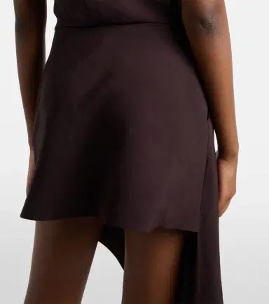 Alaïa Alaïa Asymmetric poplin miniskirt | Thumbnail 4