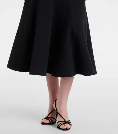 Roland Mouret Floral-appliqué crêpe midi dress | Thumbnail 6