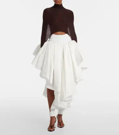 Alaïa Alaïa Open-back silk-blend turtleneck top | Thumbnail 5