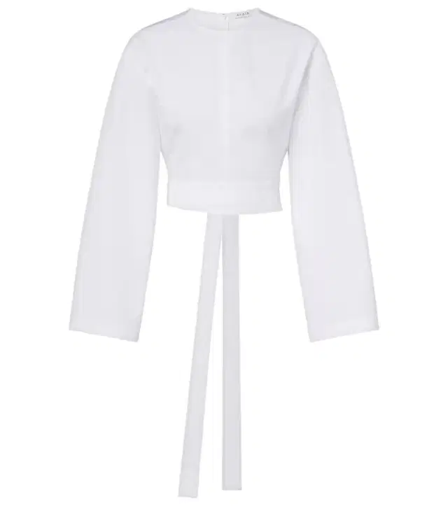 Alaia Alaïa Cotton poplin crop top