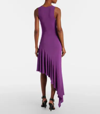 Alaïa Alaïa Asymmetric jersey midi dress | Thumbnail 2