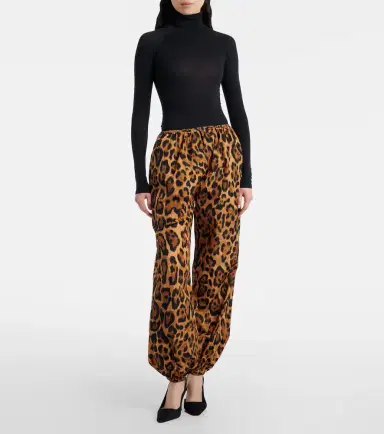 Alaïa Alaïa Leopard-print tapered pants | Thumbnail 2