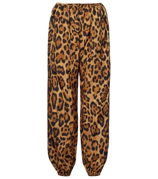 Alaia Alaïa Leopard-print tapered pants