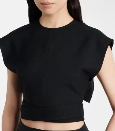 Alaïa Alaïa Belted wool top | Thumbnail 4