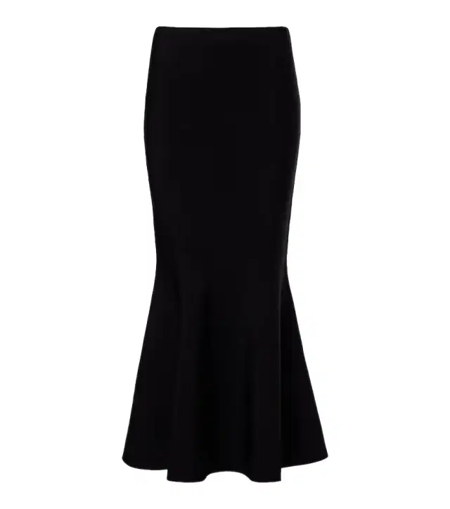 Knitted midi skirt