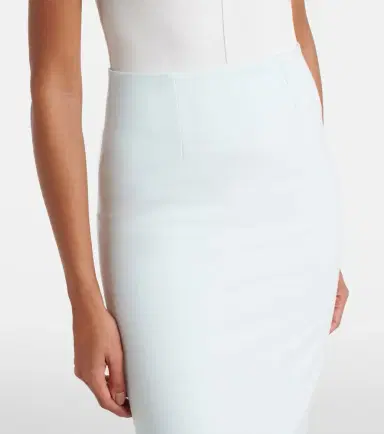 Roland Mouret Caped satin crêpe midi skirt | Thumbnail 5